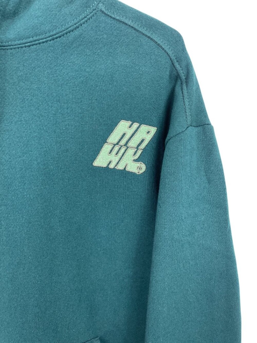 Tony Hawk Gray & Green Pullover Hoodie With Kangaroo Pocket Mens Size Medium - Picture 4 of 12